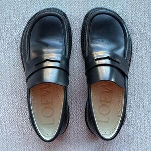 Blaze Leather Penny Loafer by Loewe